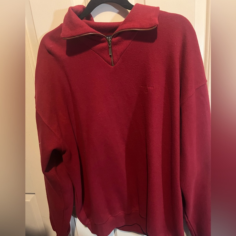 Unisex Gant USA Red Quarter Zip Jacket